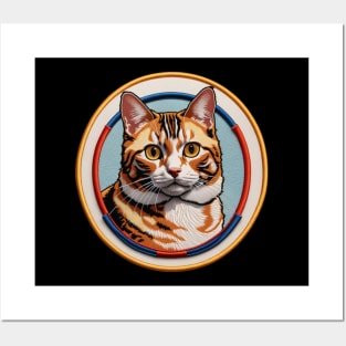 American Bobtail Embroidered Patch Posters and Art